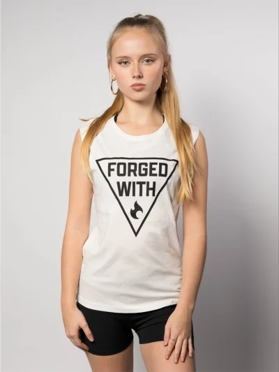 LADIES RAW TANK – FORGED WITH PHIRE