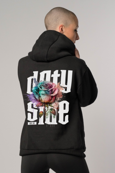 OVERSIZED HOODIE - DRTYSIDE ROSE