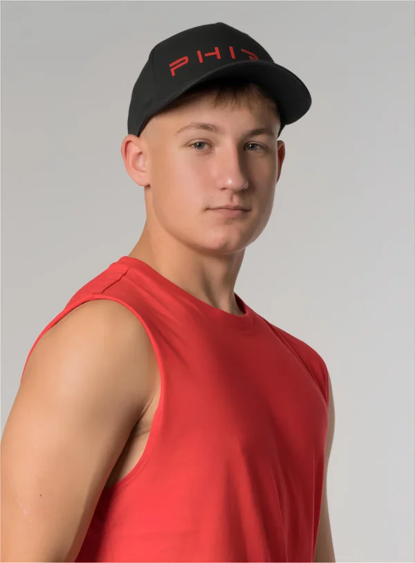 FLEXFIT CAP – PHIRE BLACK/RED – Bild 3