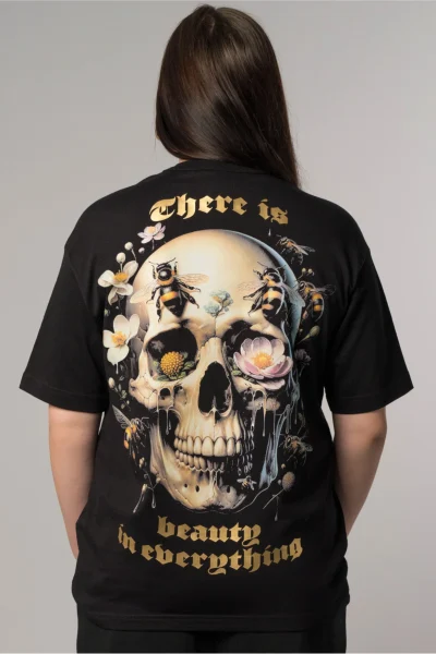 OVERSIZED SHIRT - SKULL N' BEES