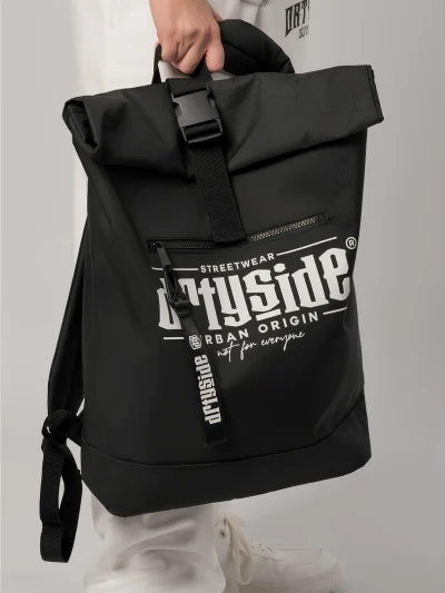 ROLL-TOP BAG - URBAN ORIGIN - BLACK