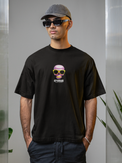 OVERSIZED SHIRT - COMIC SKULL