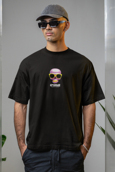 OVERSIZED SHIRT - COMIC SKULL