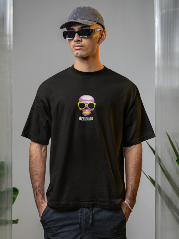 OVERSIZED SHIRT - COMIC SKULL
