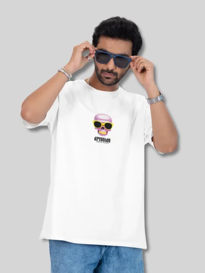 OVERSIZED SHIRT - COMIC SKULL