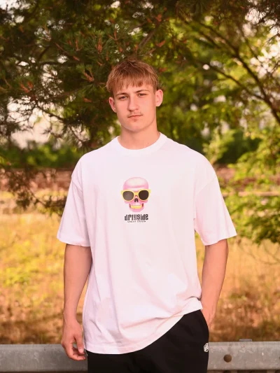 OVERSIZED SHIRT - COMIC SKULL