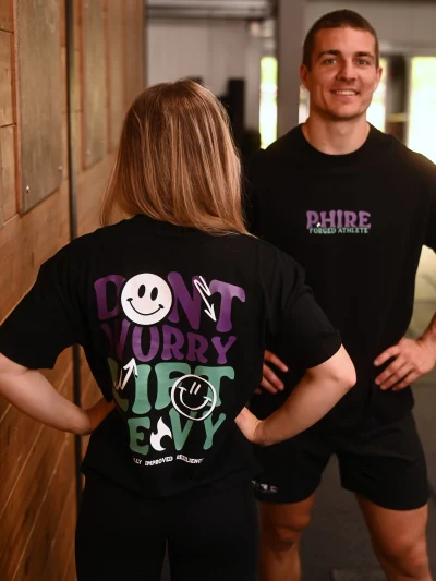 BOXY SHIRT - DON'T WORRY - LIFT HEAVY