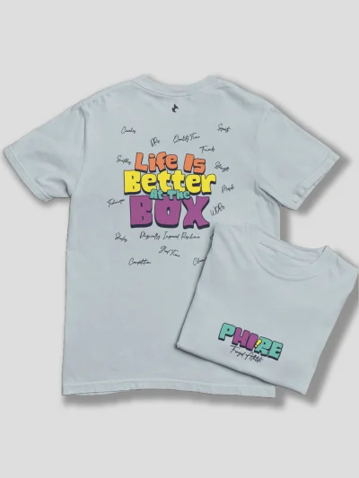 COTTON SHIRT – LIFE IS BETTER AT THE BOX