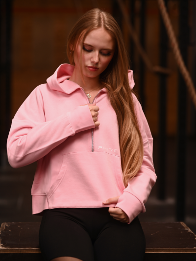 1/2 ZIP OVERSIZED HOODIE