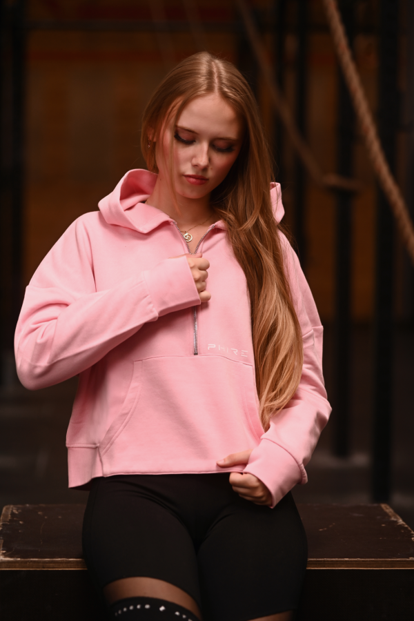 1/2 ZIP OVERSIZED HOODIE