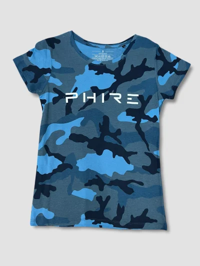 LADIES CAMO SHIRT BLUE – PHIRE