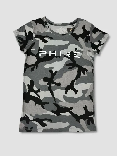 LADIES CAMO SHIRT GREY – PHIRE