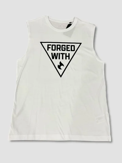 TANK TOP MEN WHITE – FORGED WITH PHIRE