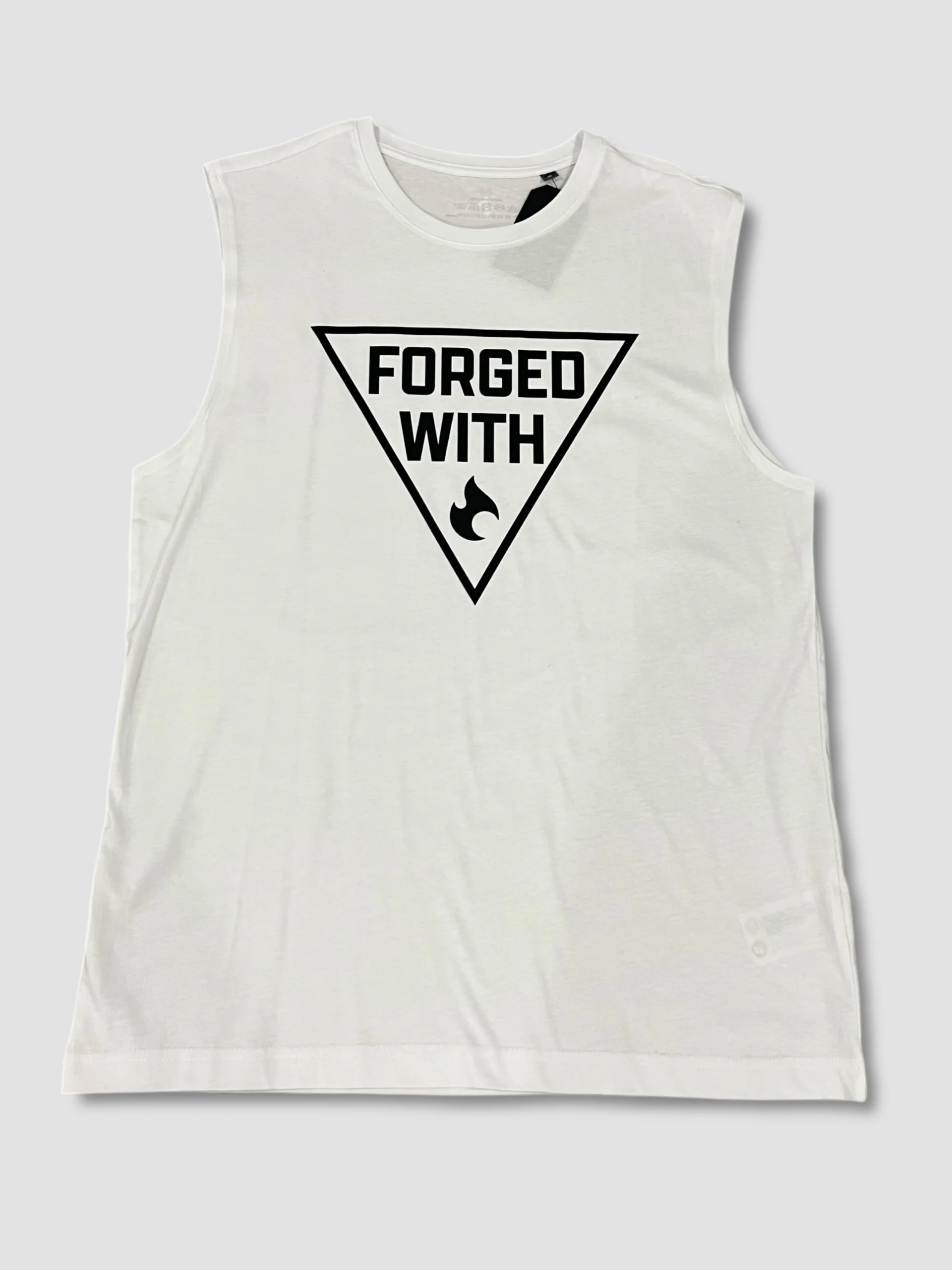 TANK TOP MEN WHITE – FORGED WITH PHIRE