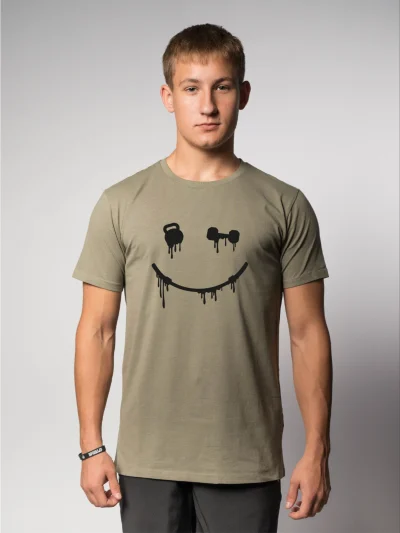 BLEND SHIRT KHAKI - SMILEY
