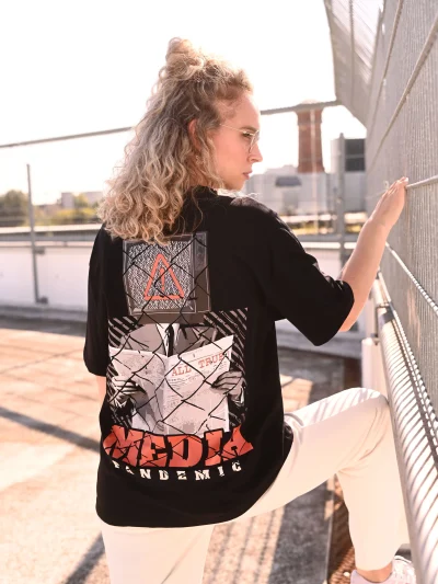 OVERSIZED SHIRT - MEDIA PANDEMIC